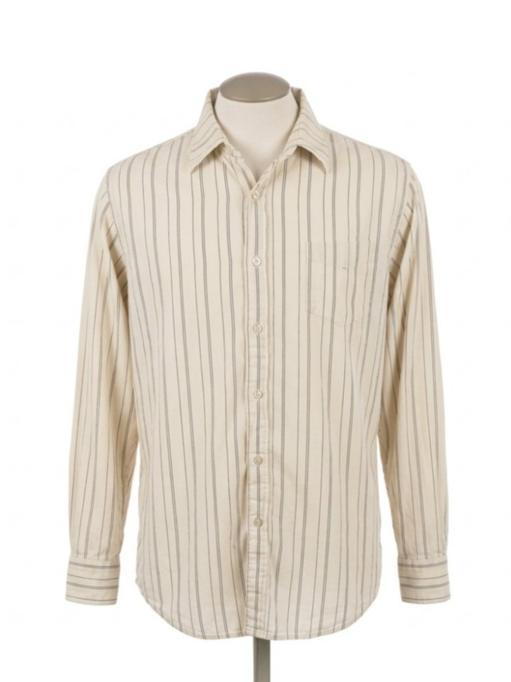 Billabong California Striped Button-Down Shirt with Graphic Detailing